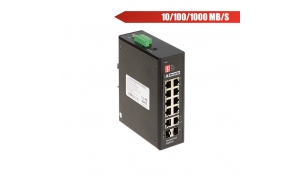 ® LC-EP-88/2 - Przemysłowy switch PoE 8-portowy + SFP
