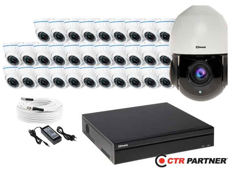 Zestaw do monitoringu 16 kamer 15xLC-676 AHD PREMIUM + LC-HDX24 AHD + akcesoria