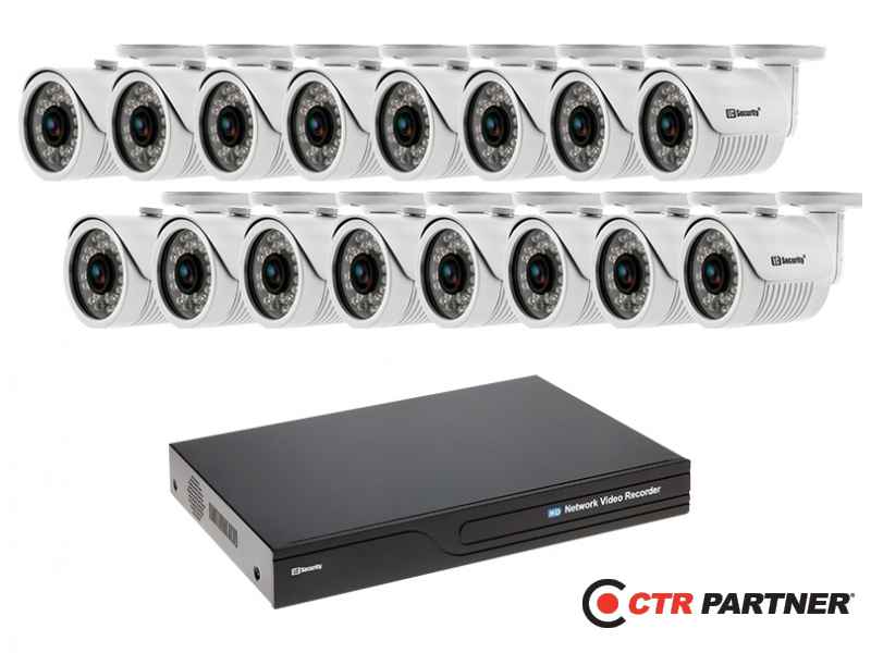 Zestaw do monitoringu 16 kamer LC-151 IP POE + rejestrator