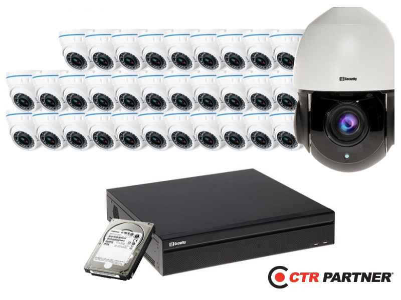 Zestaw kamer do monitoringu 31xLC-676 AHD + LC-HDX24 AHD + rejestrator + 1TB