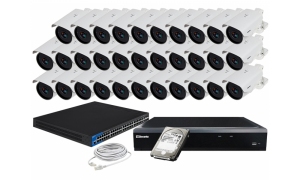 Zestaw do monitoringu 32 kamer LC-400 IP POE + akcesoria + dysk 1TB